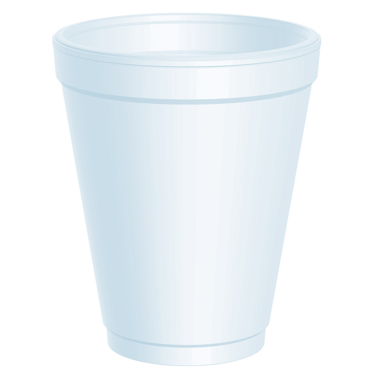 Dart 16J16 16 oz. White Customizable Foam Cup - 1000/Case